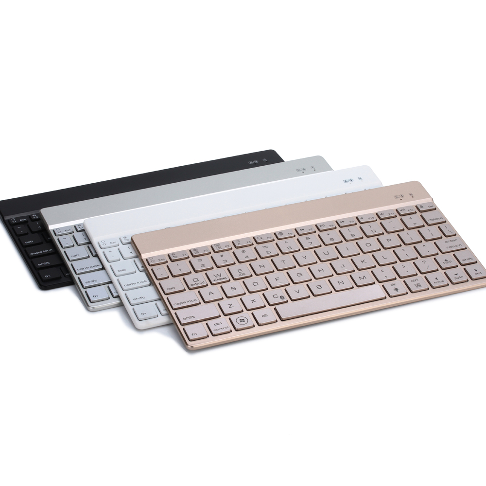 Slim Aluminum Alloy Bluetooth Keyboard With 7 Color Backlit