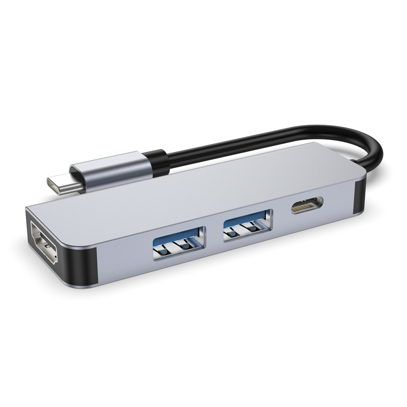 Type C To HDTV+USB3.0+PD 4in1 adapter