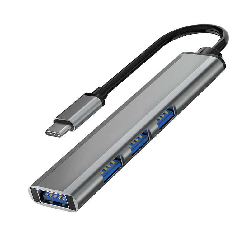 MINI Aluminium 4Ports USB2.0+3.0HUB