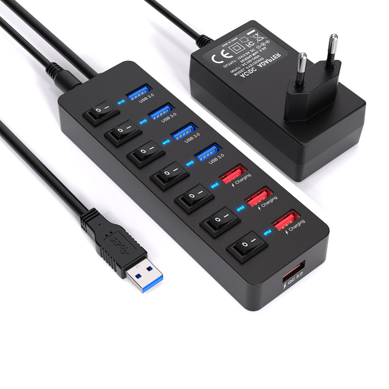 8ports Smart charging USB 3.0 HUB